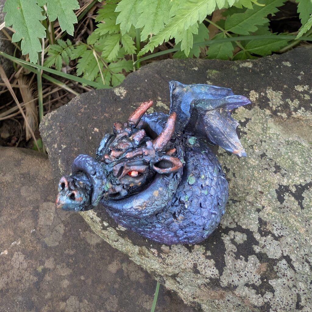Sagina the curled up dragon